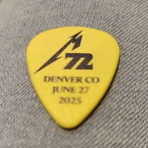 Metallica Denver Broncos Concert Guitar Pick Memorabilia June 27 2025 Collect
